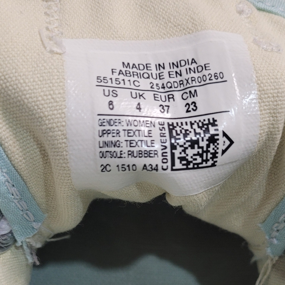 Light Blue Converse - Picture 6 of 7